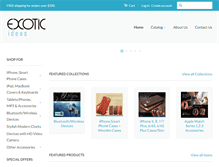 Tablet Screenshot of exotic-ideas.com